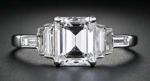 gorgeous diamond ring with a distinctive tycoon cut, adding a touch of luxury to any outfit