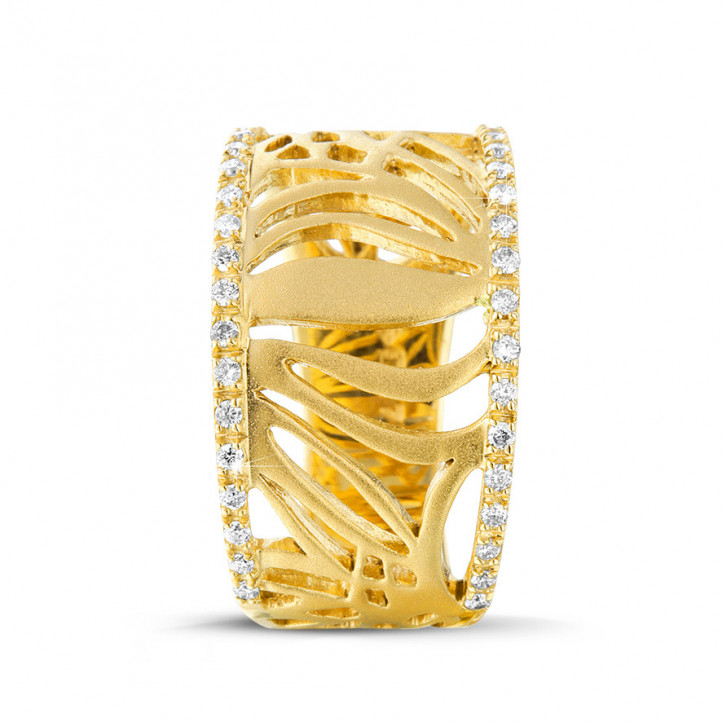 設計系列0.17克拉黄金鑽石戒指
