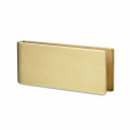 Matted yellow golden money clip with spring