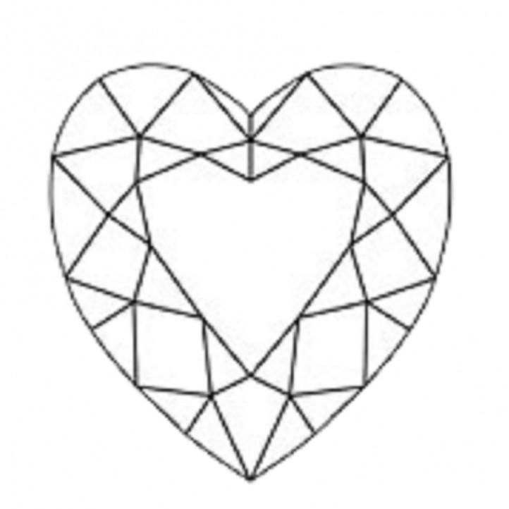 Mrs Reinhardt - Loose diamond heart 0.50 