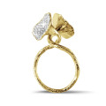 0.89 quilates anillo diamante diseño en oro amarillo