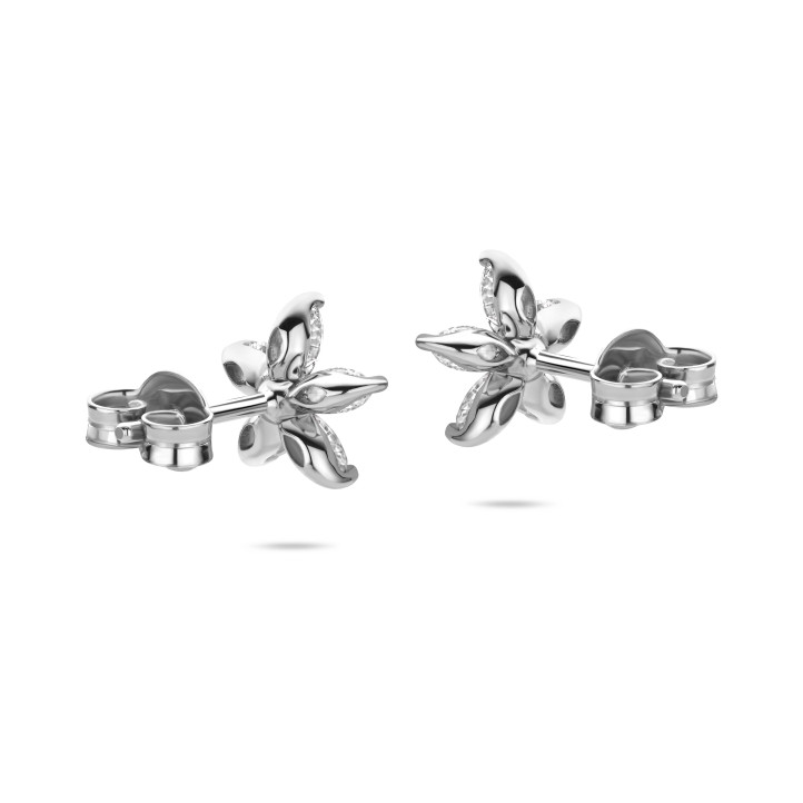 Orecchini Flowers con petali di diamanti taglio marquise