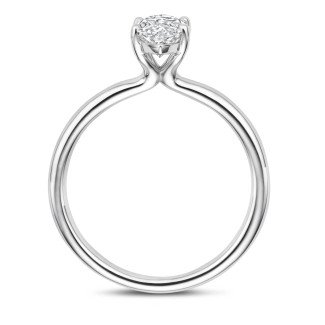 Fidanzamento - Anello solitario da 1,00 ct in oro bianco con diamante a marquise
