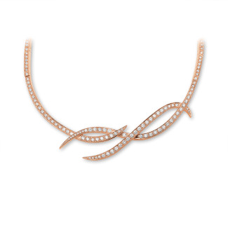 Collane - Collana con diamanti da 7,90 carati in oro rosso