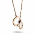 Collana infinity con diamante da 0,20 carati in oro rosso