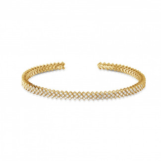 Bracciale con diamante da 0,80 carati in oro giallo