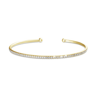 Bracciale con diamanti da 0,75 carati in oro giallo