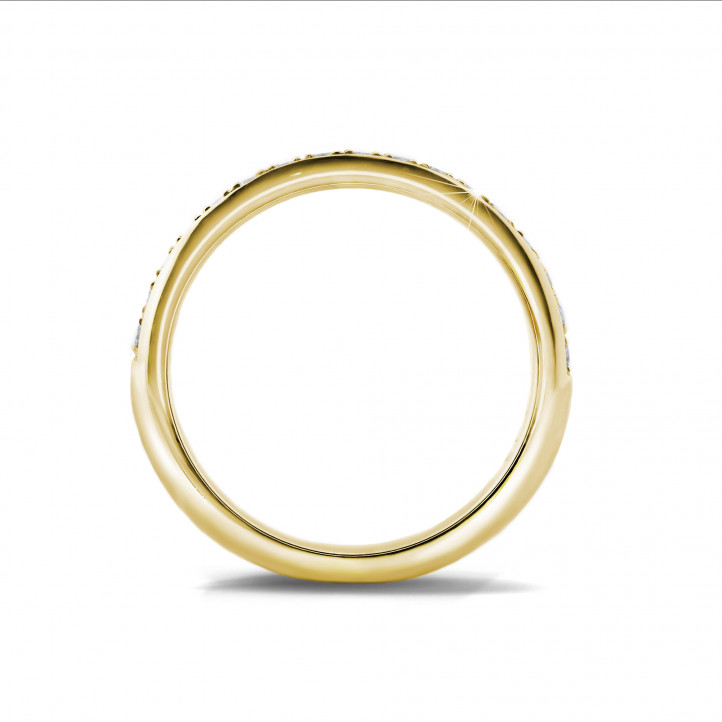 Anello eternity con diamanti da 0,30 carati (mezzo giro) in oro giallo