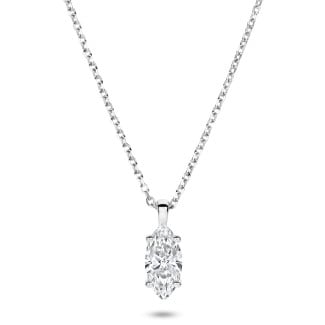 ベストセラー - 1.00 carat solitaire marquise cut diamond pendant in white gold