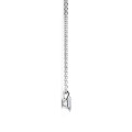 0.15 carat solitaire pendant with a marquise cut diamond in white gold