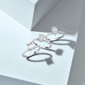 1.20캐럿 페어 다이아몬드와 히든 후광이 세팅된 옐로우 골드 솔리테어 링, 옐로우 골드