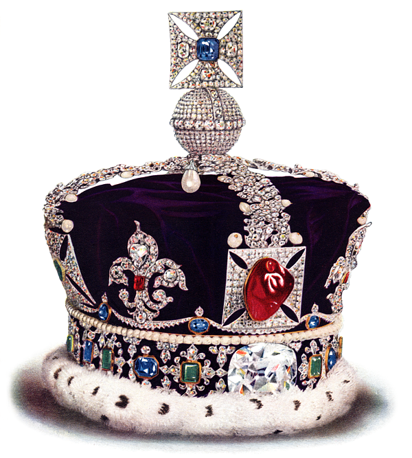 British crown containing the Cullinan diamond, cut in Amsterdam - BAUNAT
