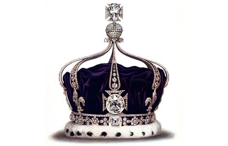 De Britse kroon met de bekende Koh-i-Noor diamant