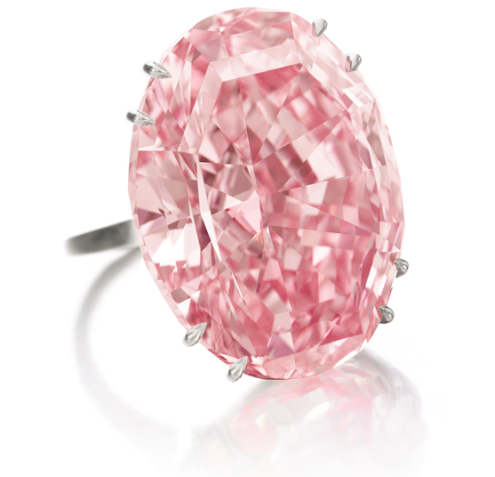 De Pink Star, de duurste Vivid Pink diamant ooit ontdekt. Ook bij BAUNAT vindt u gekleurde diamant.