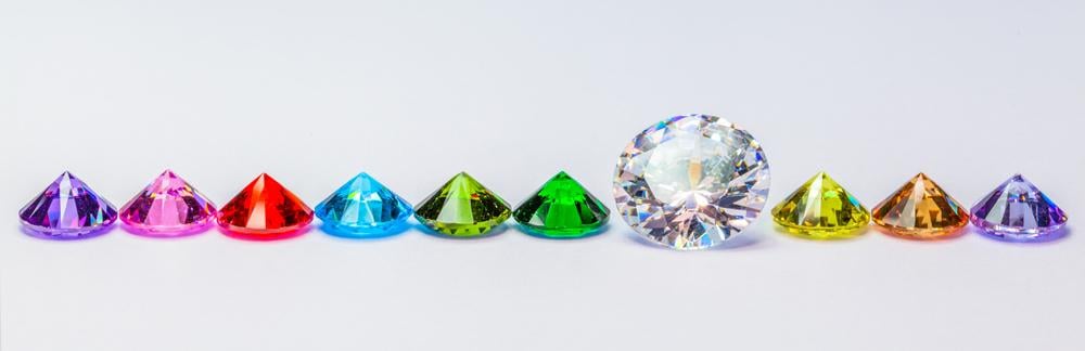 不同的鑽石顏色