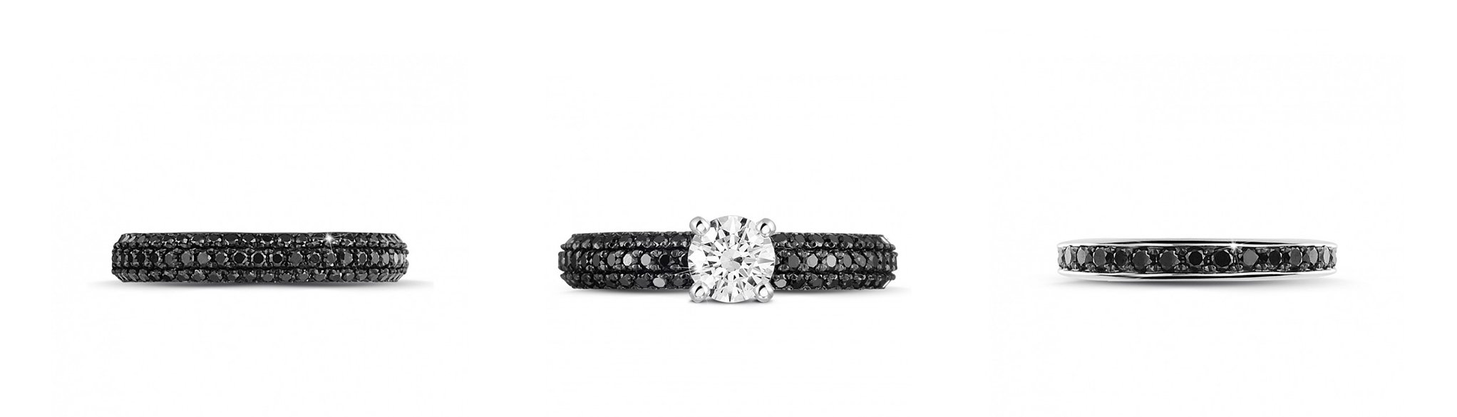 Elegir un anillo de diamante negro