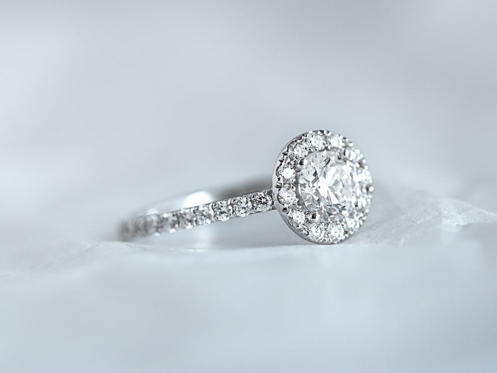 Platinum Diamond Escalade Engagement Ring | Vintage engagement rings, James  allen engagement rings, Solitaire engagement ring