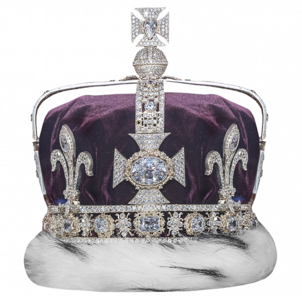 镶在王冠上的 Koh-i-Noor 钻石。