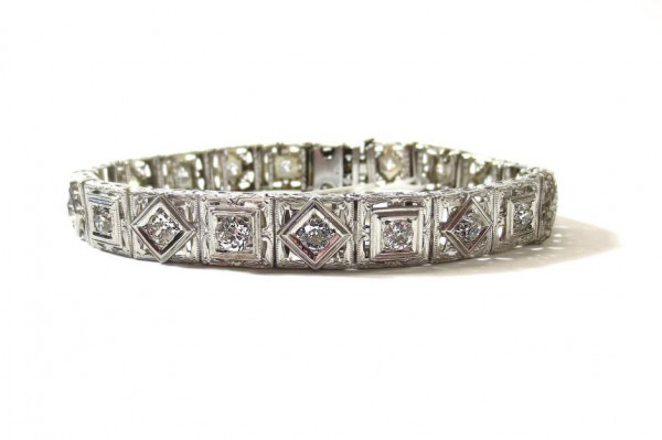 Art Deco Armband mit Diamanten - Diamantarmband Art Deco