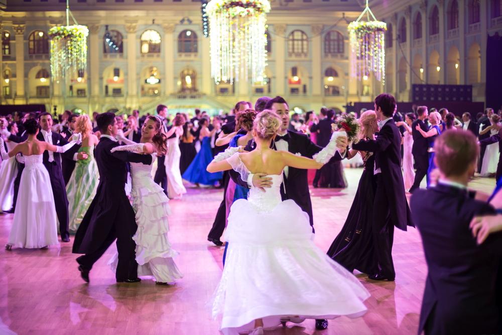 What dress and luxury accessories do I wear to Viennese balls?