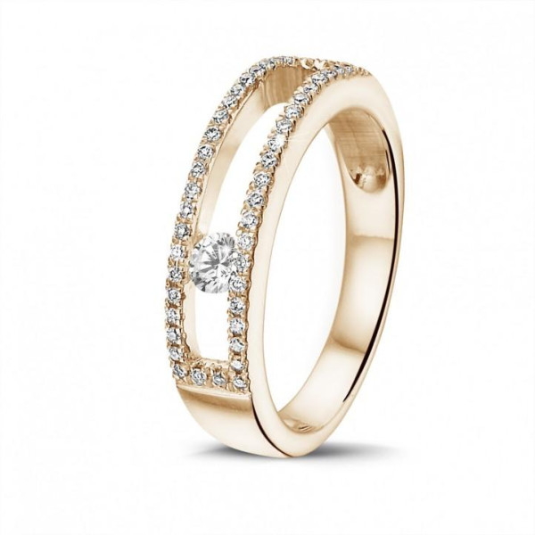 Anillo con diamante flotante BAUNAT - Anillo con diamante flotante de BAUNAT