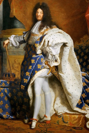 BAUNAT - King Louis XIV wearing his Le Blue de France diamond before it was stolen