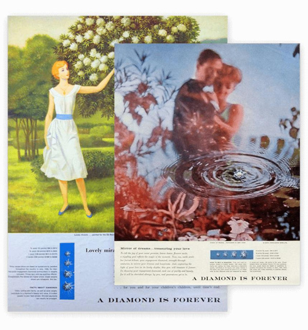 Diamond rings have been popular for years, as these adverts show. In this guide, we’ll break down the price of a diamond engagement ring. 