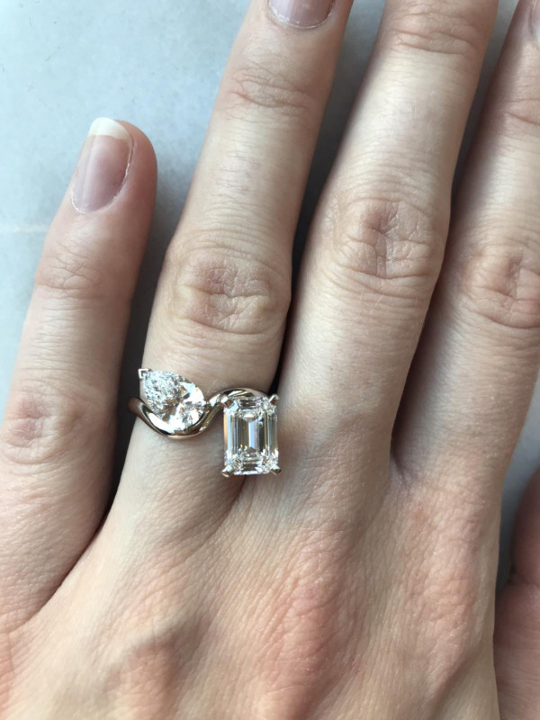 More unusual engagement rings like these are likely to cost more. 