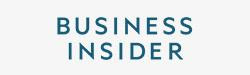 白背景に濃紺の大文字で配したBUSINESS INSIDERのロゴマーク