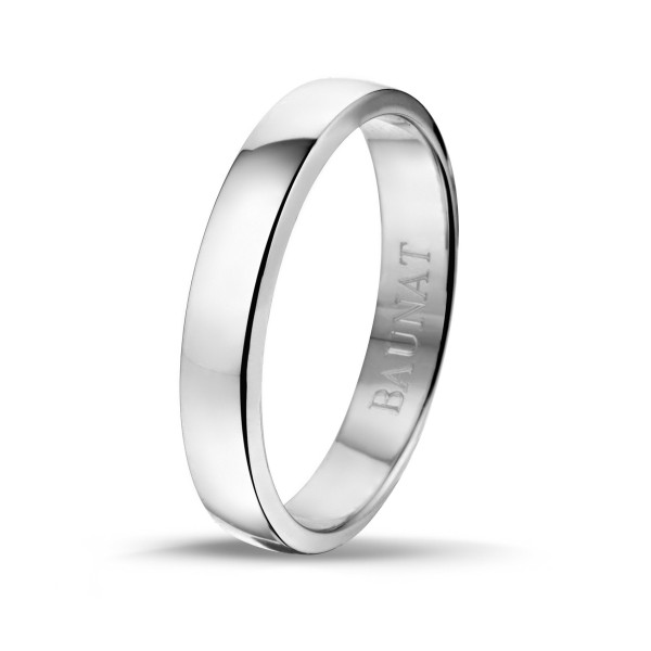 white gold engraved wedding ring