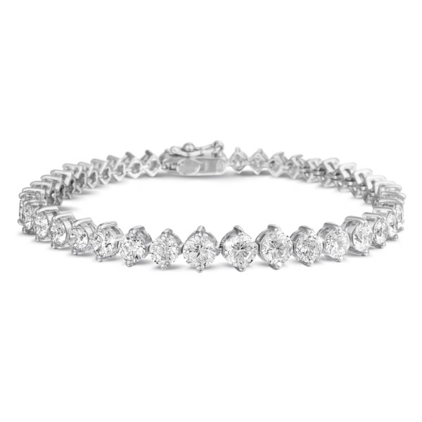 7.40 karaat diamanten dégradé armband in wit goud