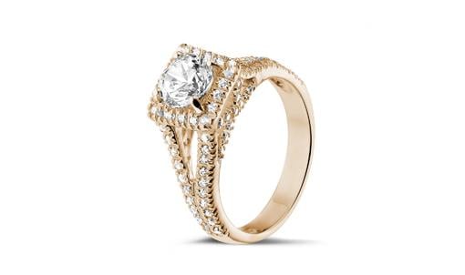 The vintage-style diamond ring