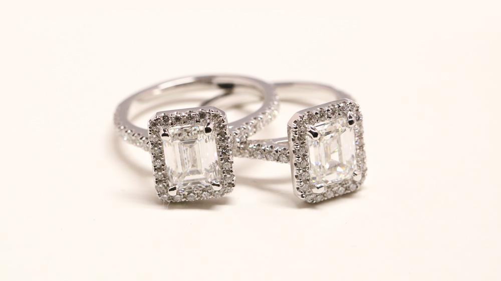 Tip: a solitaire ring with a radiant cut