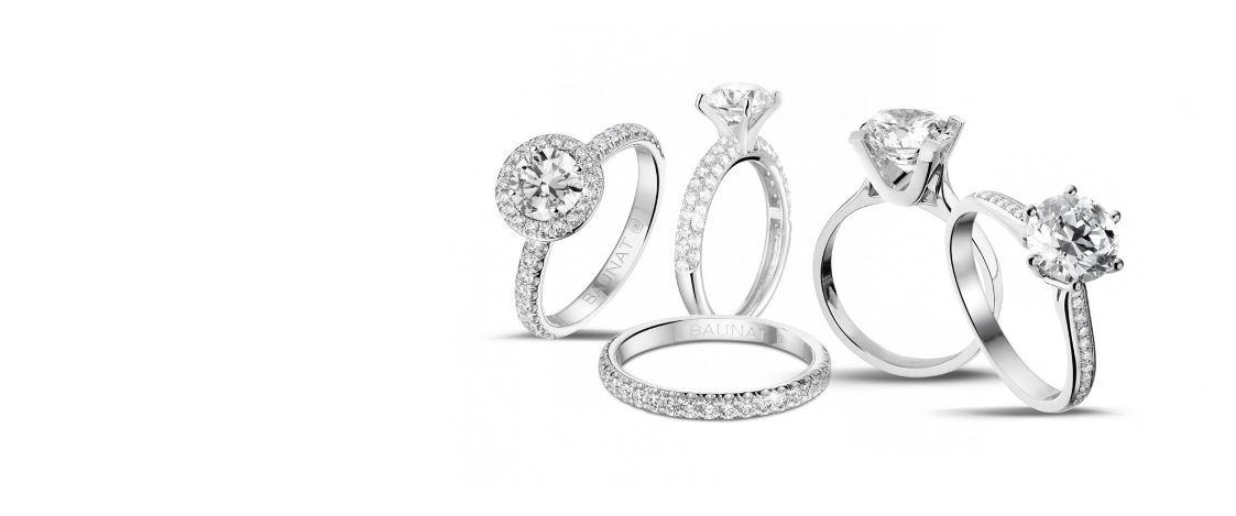 Diamond rings, even more beautiful in platinum