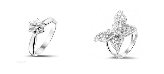 選擇永恆或時尚的鑽石求婚戒指