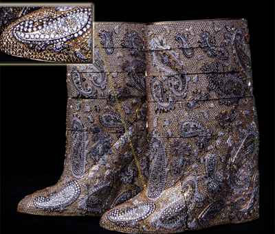How can I buy diamonds in the form of boots?