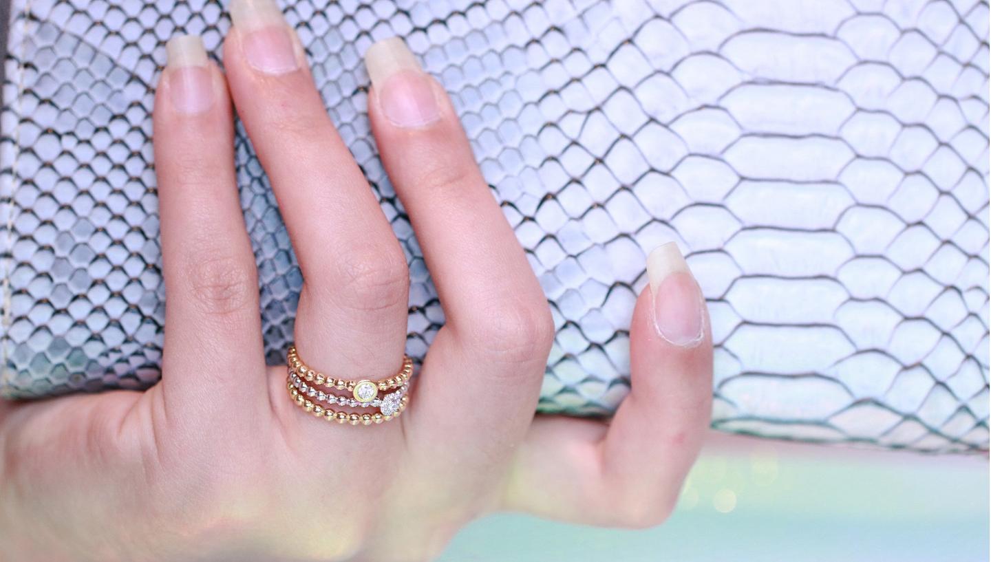 What is the perfect graduation gift? Tailor-made rings that are stackable!