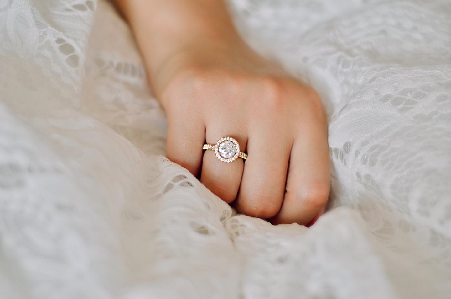 3種優雅的鑽石戒指搭配您的完美冬季婚禮