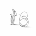 1.50 karaat diamanten design oorbellen in wit goud