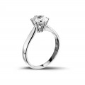 1.25 karaat diamanten solitaire ring in wit goud