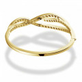 2.43 karaat diamanten design armband in geel goud