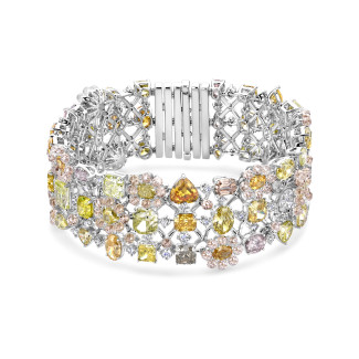 Armbanden - Uniek exemplaar – 37,61 karaat armband in wit en geel goud