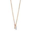 0.15 karaat solitaire hanger met een marquise diamant in roodgoud