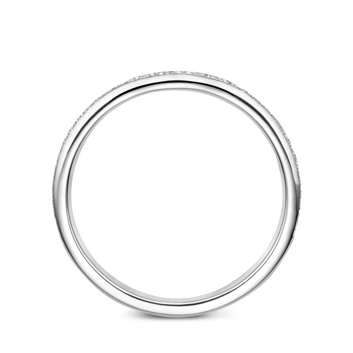 0.22 karaat half-bezette eternity ring in wit goud – past bij een selectie ringen uit de BAUNAT Iconic collectie