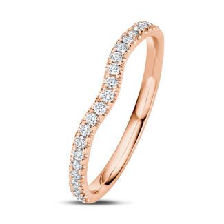 0.46 karaat rondom-bezette eternity ring in rood goud – past bij een selectie ringen uit de BAUNAT Iconic collectie