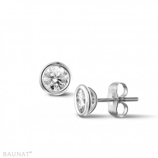 0.60 karaat diamanten satelliet oorbellen in platina