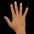 0.26 karaat diamanten design ring in platina