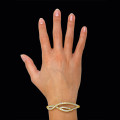 3.86 karaat diamanten design armband in geel goud