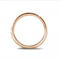 0.30 karaat diamanten alliance (half gezet) in rood goud