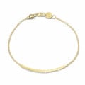 0.25 karaat fijne elegante diamanten armband in geel goud